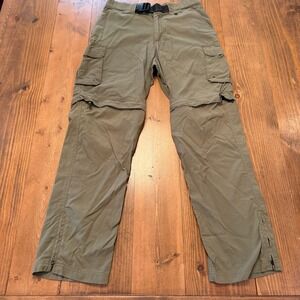 Boy Scouts Pants Mens Relaxed Small Green Switchback Convertible Cargo Uniform
